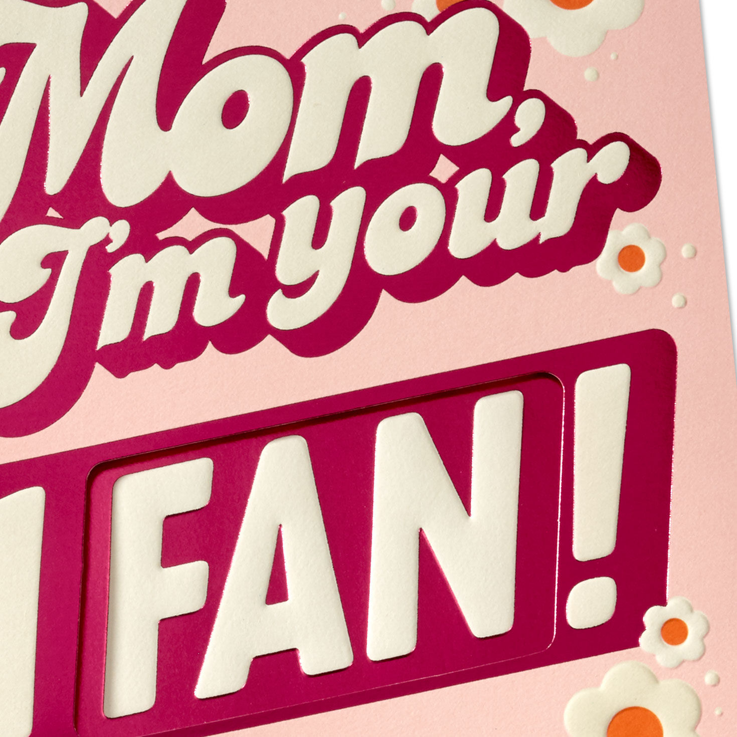 Pink Retro Birthday Card for Mom Card Front Detail image number 4
