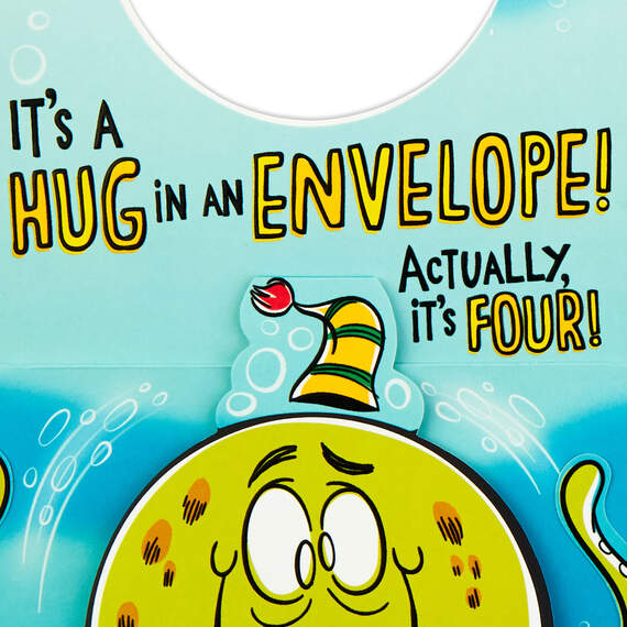 Octopus Hug Funny Pop-Up Birthday Card, , large image number 2