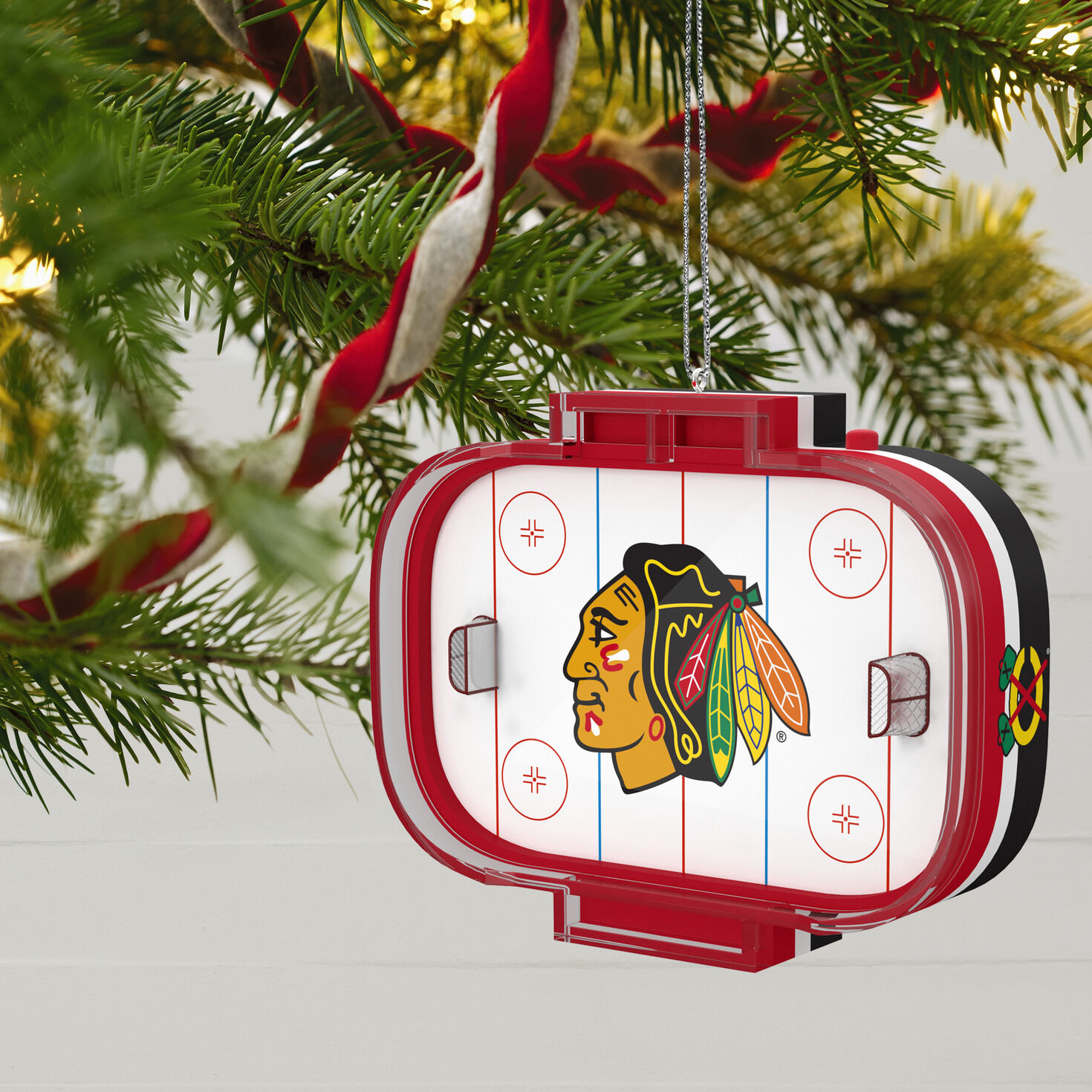 Chicago Blackhawks Mini Puck Christmas Ornament Ornaments