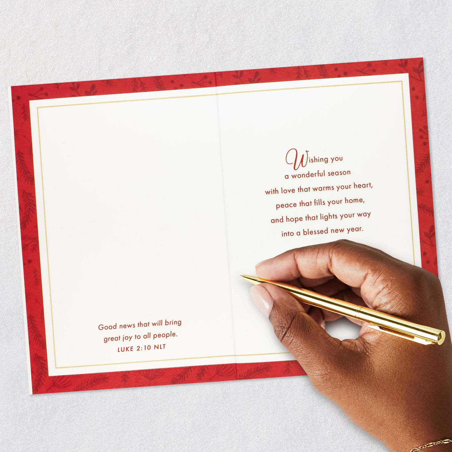 Festive Photos Religious Christmas Card Signing card image number 7