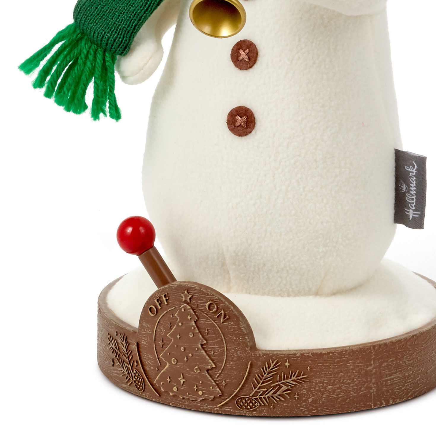 Musical Snowman Christmas Tree-Lighting Plush closeup view image number 5