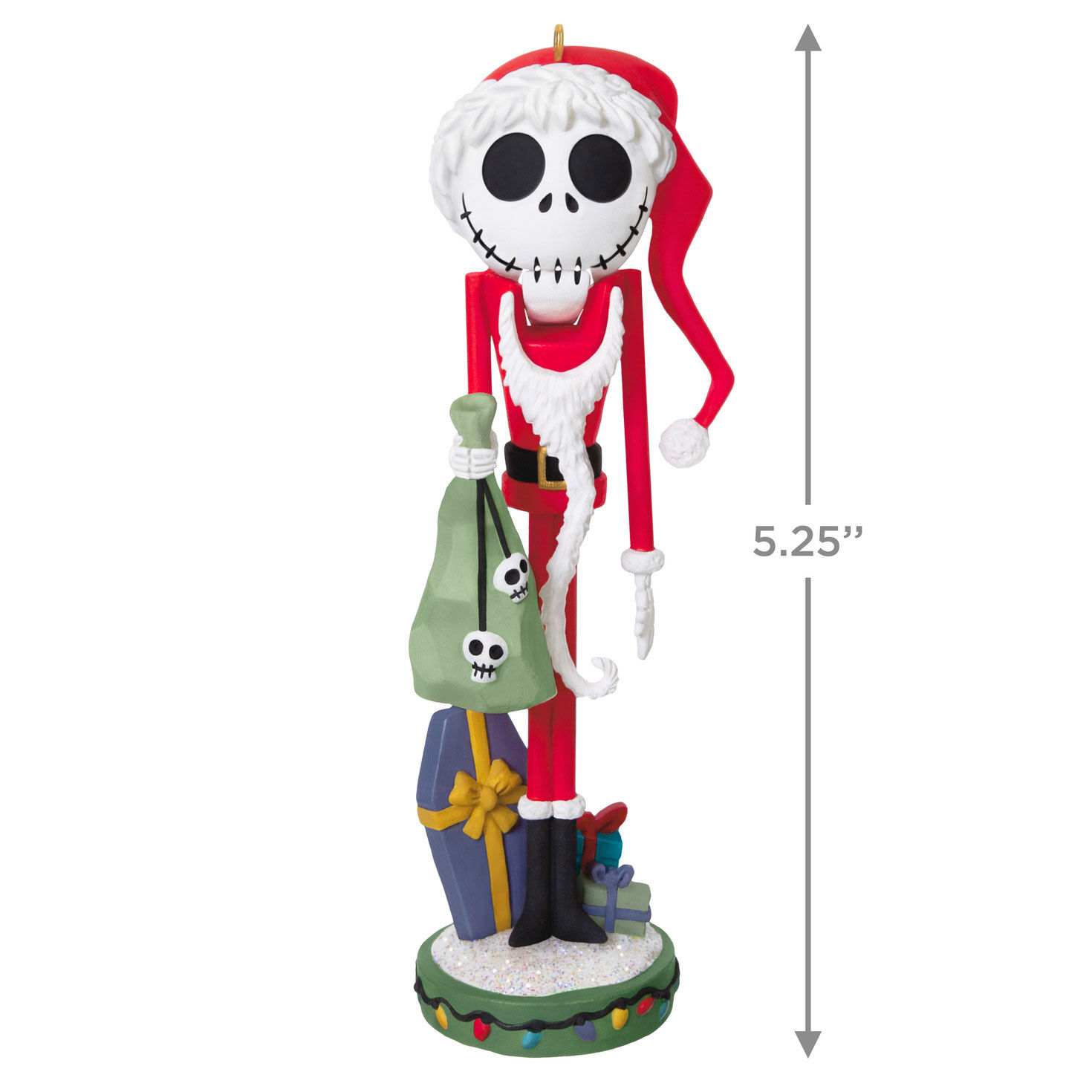 Jack Skellington Nutcracker Keepsake Ornament measurement image number 3