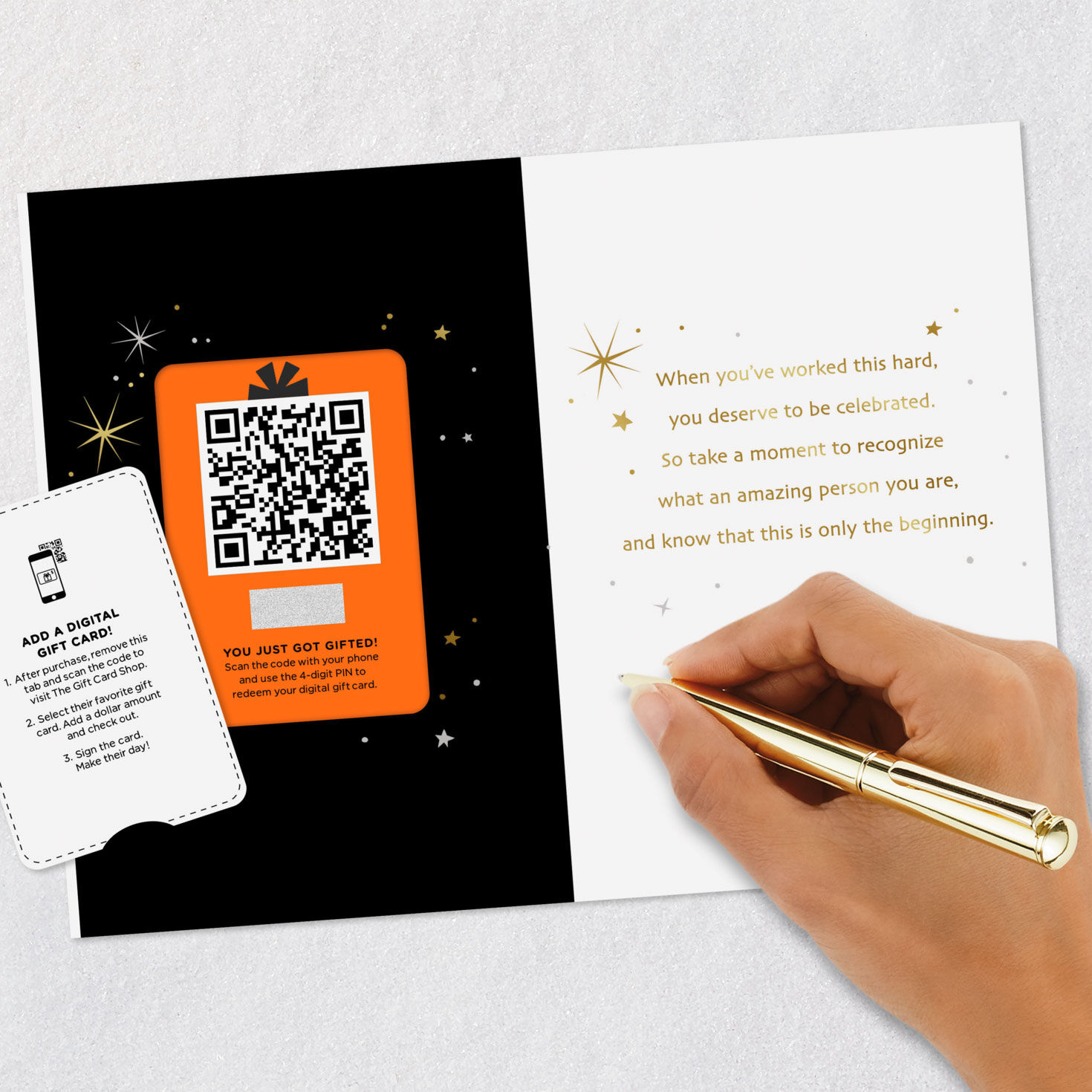 Diploma and Mortarboard Graduation Gift Card Greeting  image number 9