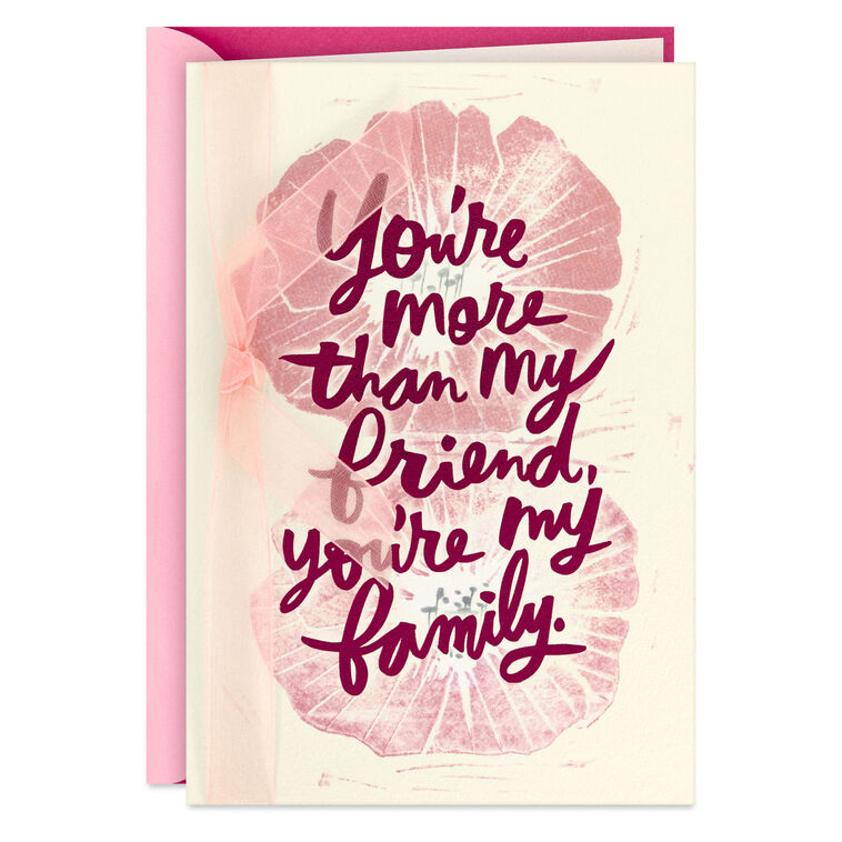Celebrating You Like Family Birthday Card for Friend