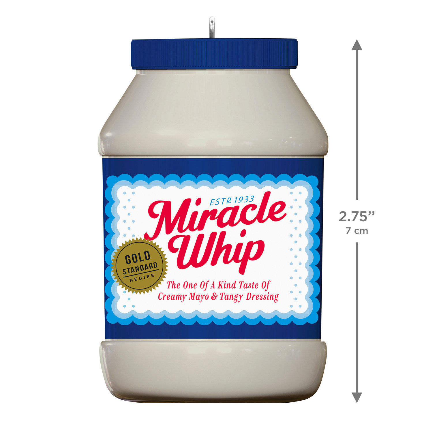 Jar of Miracle Whip Keepsake Ornament measurement image number 3