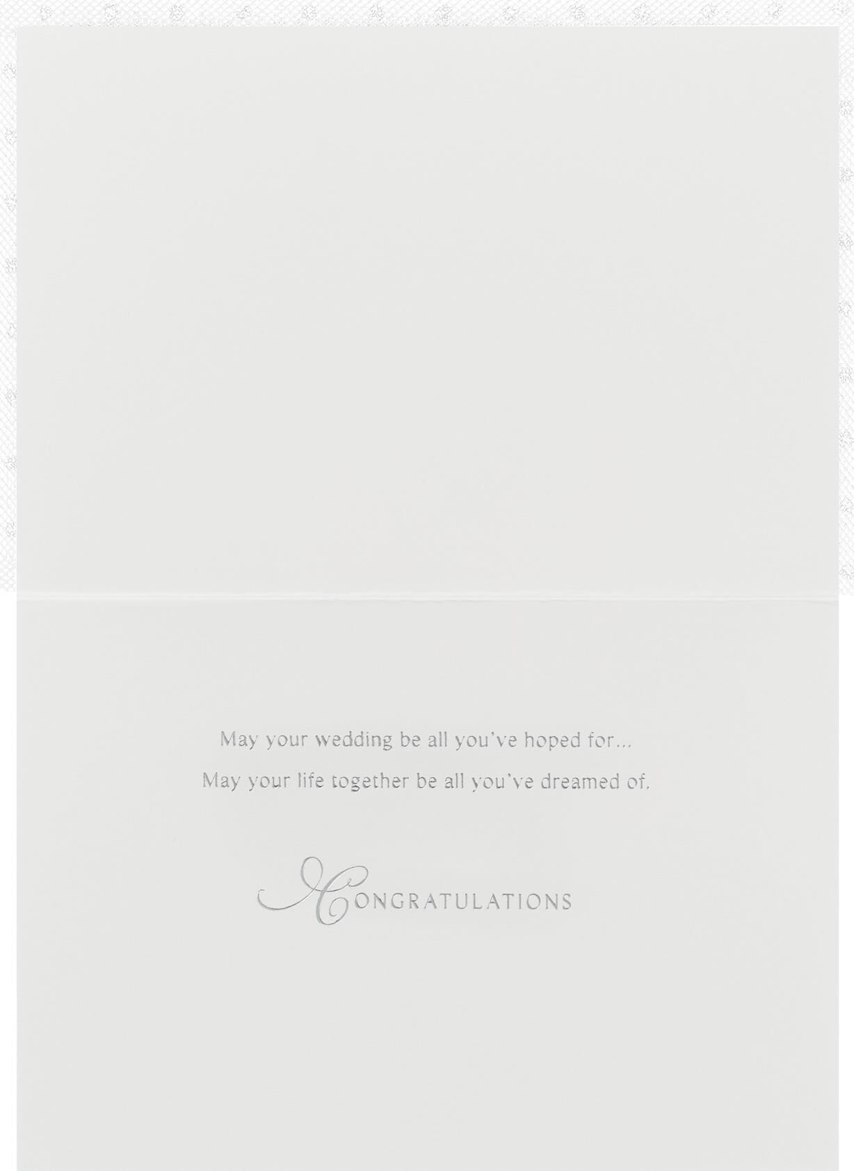 I Do Glitter and Tulle Wedding Card