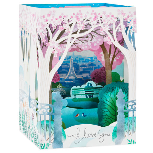 My Love Romantic Eiffel Tower 3D Pop-Up Anniversary Card, 