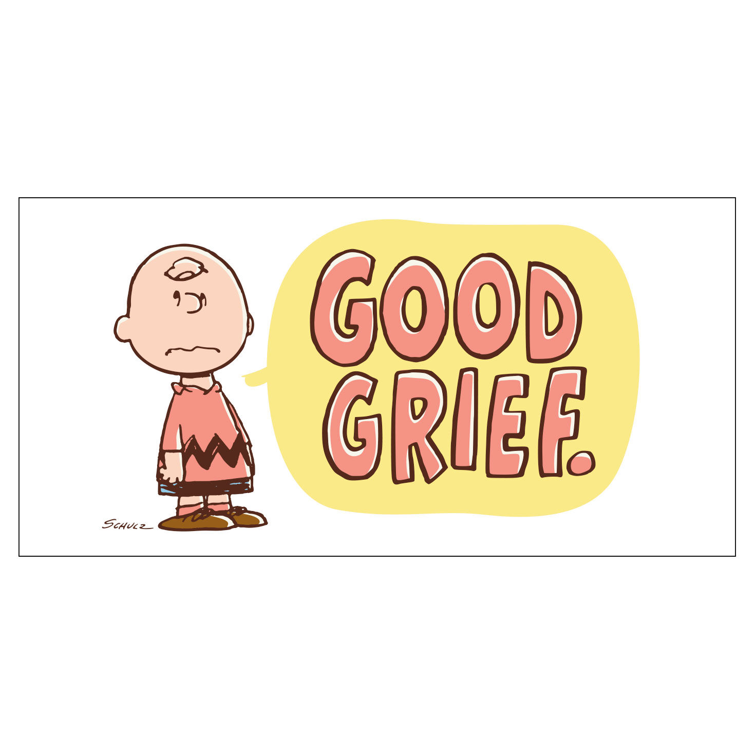 Peanuts Good Grief Charlie Brown Collector Glass Full glass design  image number 2