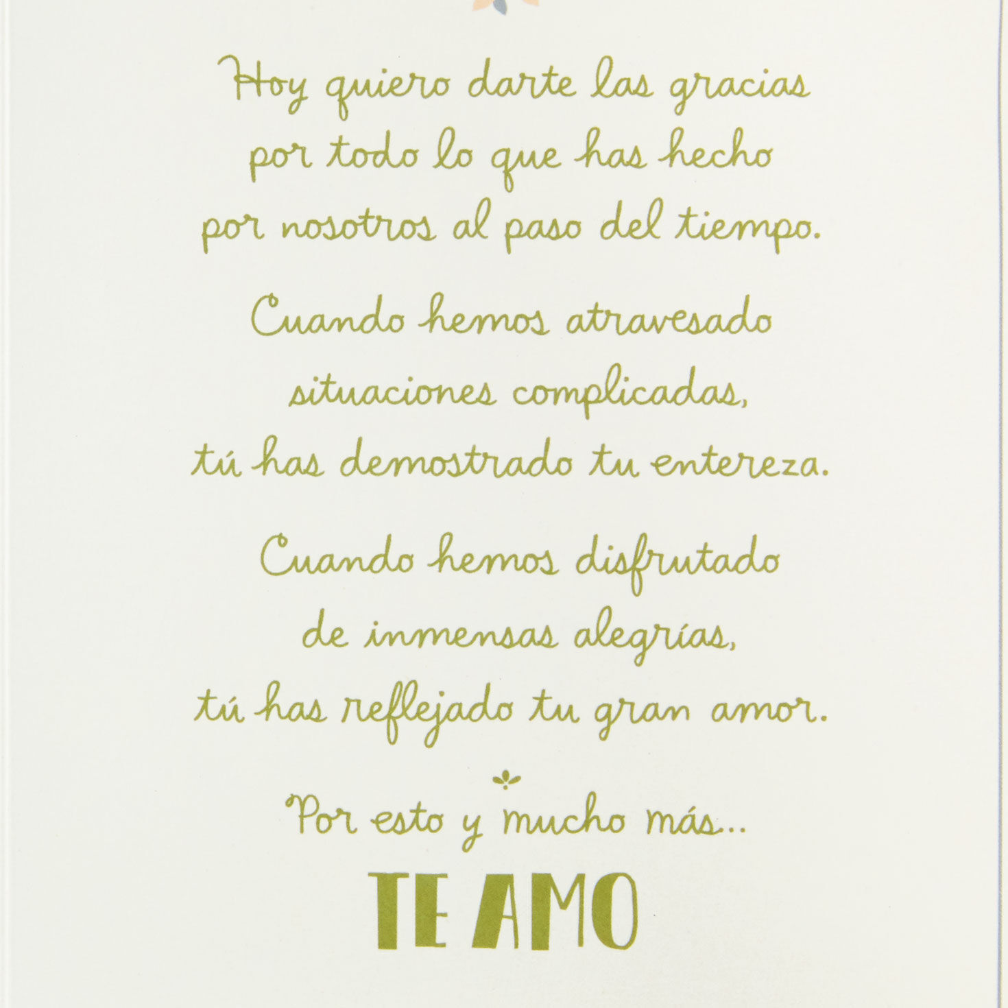 Flower Birds Wreath Anniversary Card in Spanish Sentiment image number 2