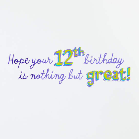 Great Times 12th Birthday Card, , large image number 2