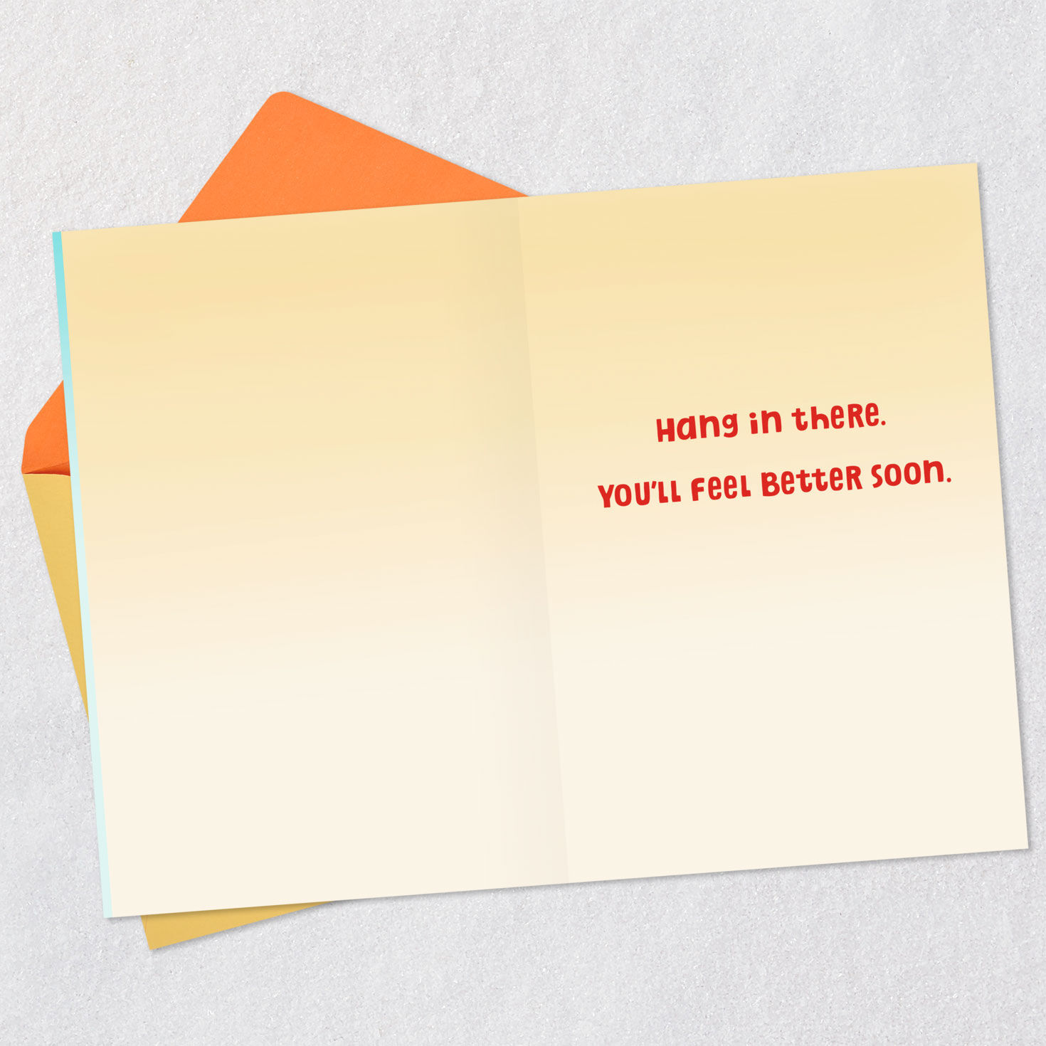 Woodstock and Snoopy With Balloon Get Well Card Open card with envelope image number 3