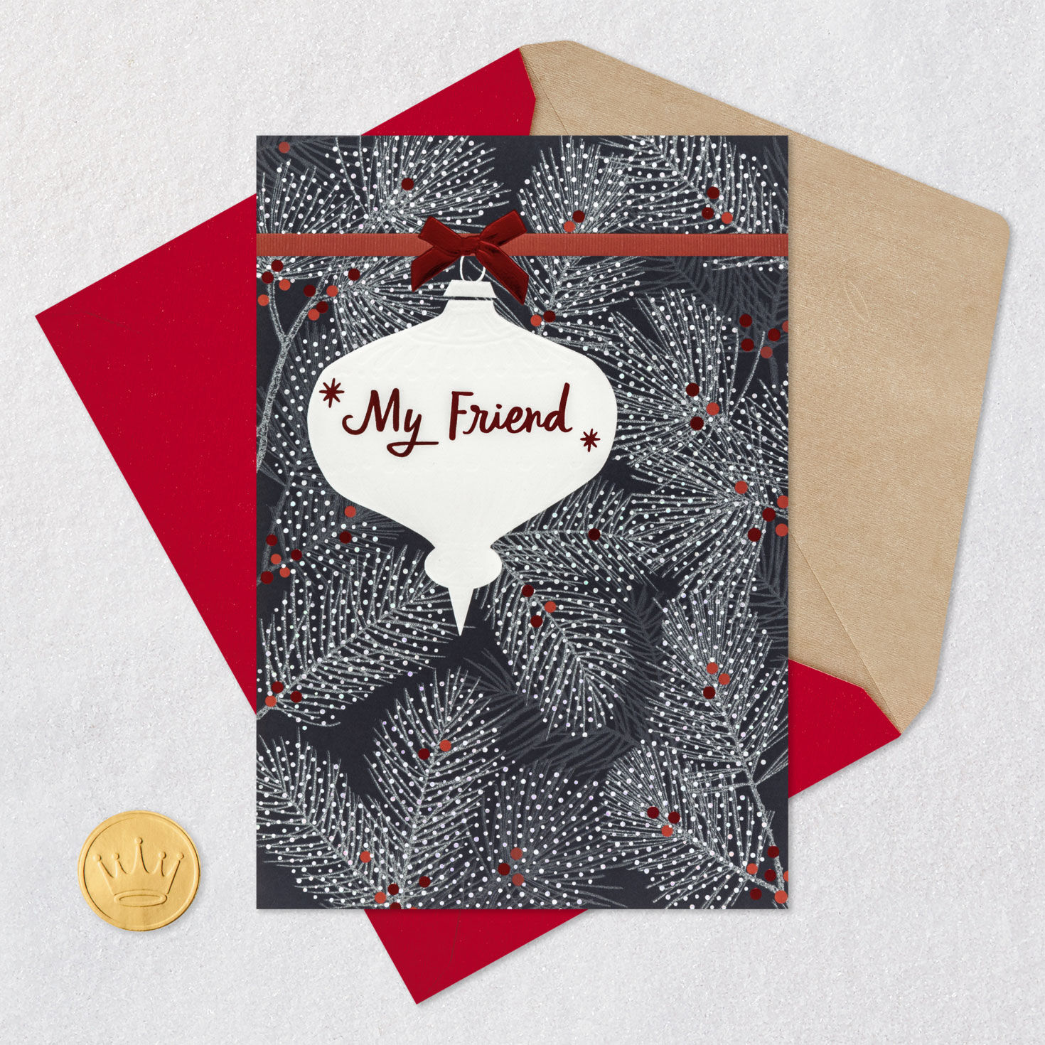 Your Friendship Is a Gift Christmas Card for Friend, , large image number 6