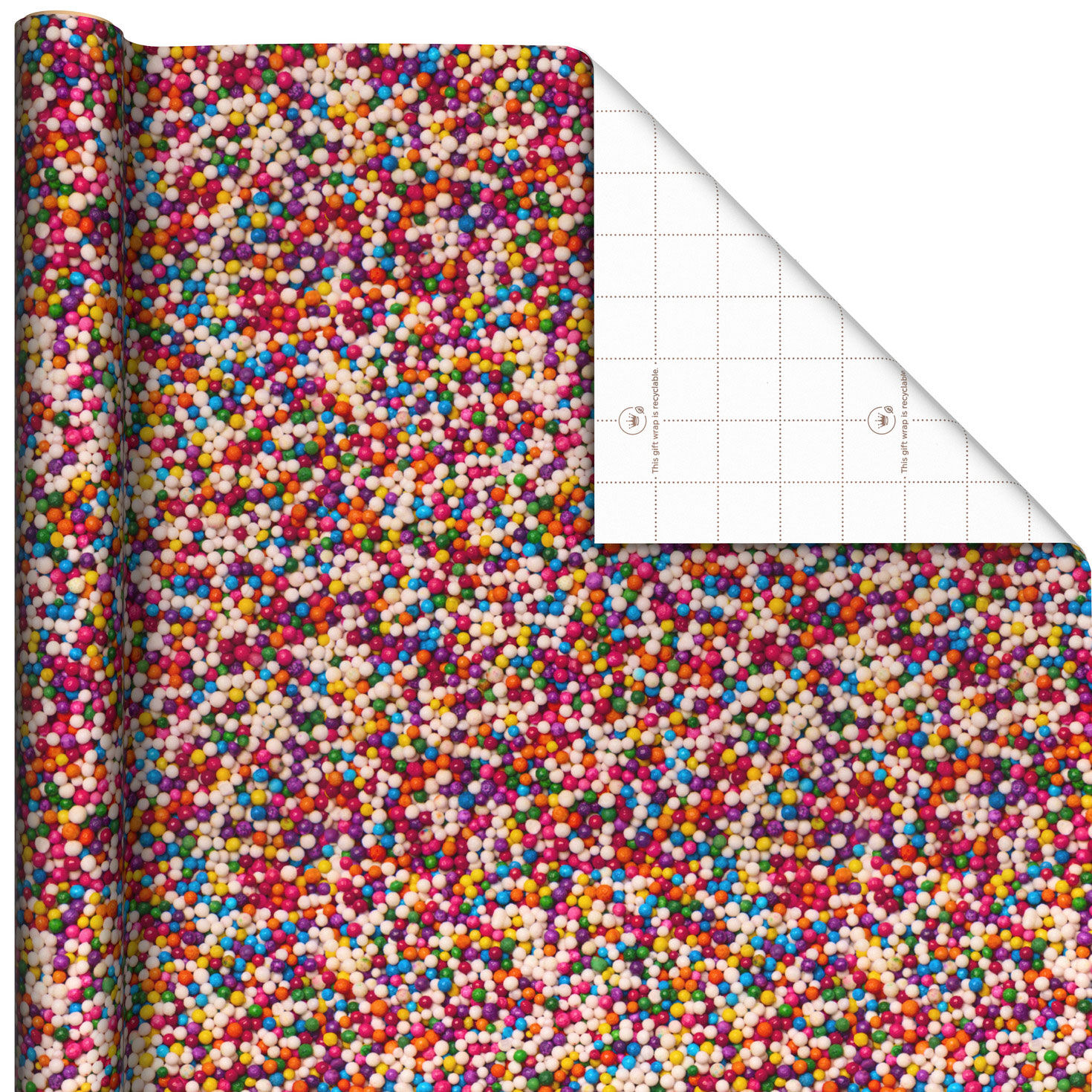 Rainbow Sprinkles Tall Wrapping Paper Roll, 35 sq. ft.