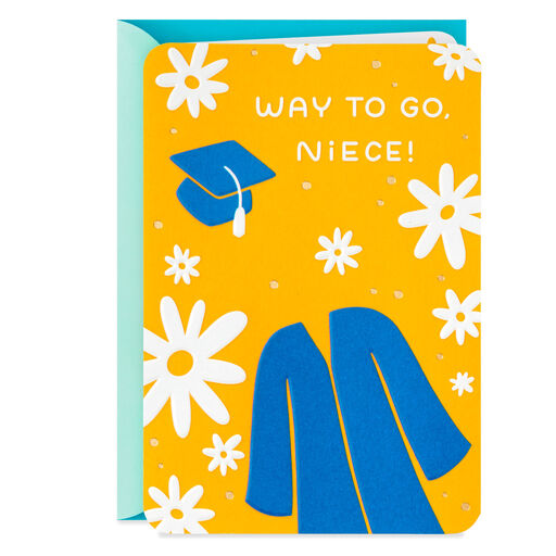 Way to Go, Niece! High School Graduation Card, 