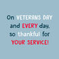 Thank You for Your Service Veterans Day Card from Kids SENTIMENT image number 2
