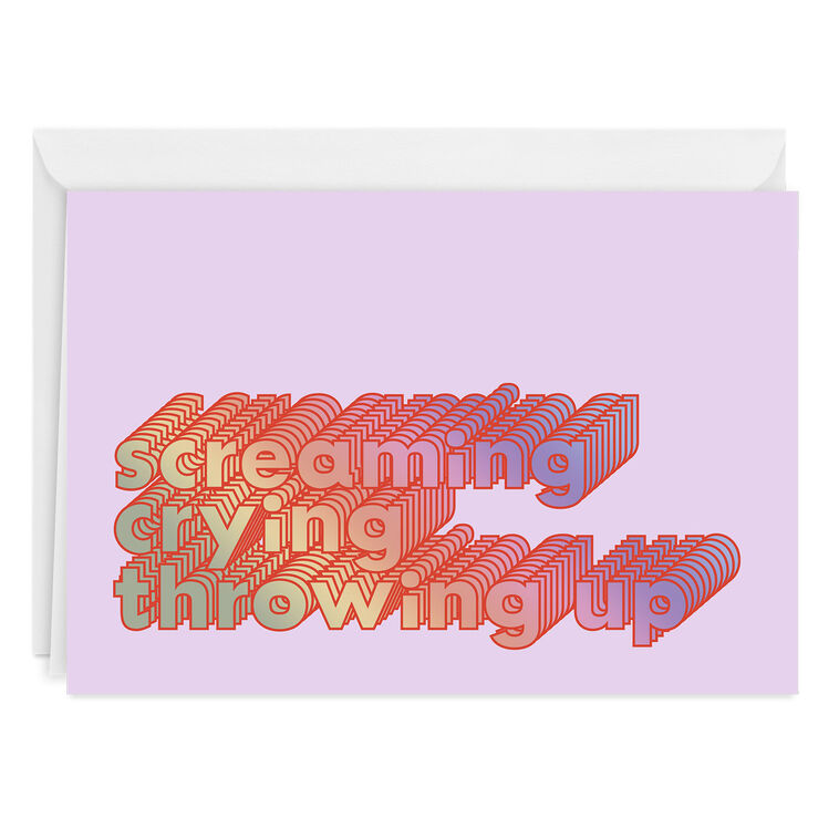 Screaming Crying Custom Card