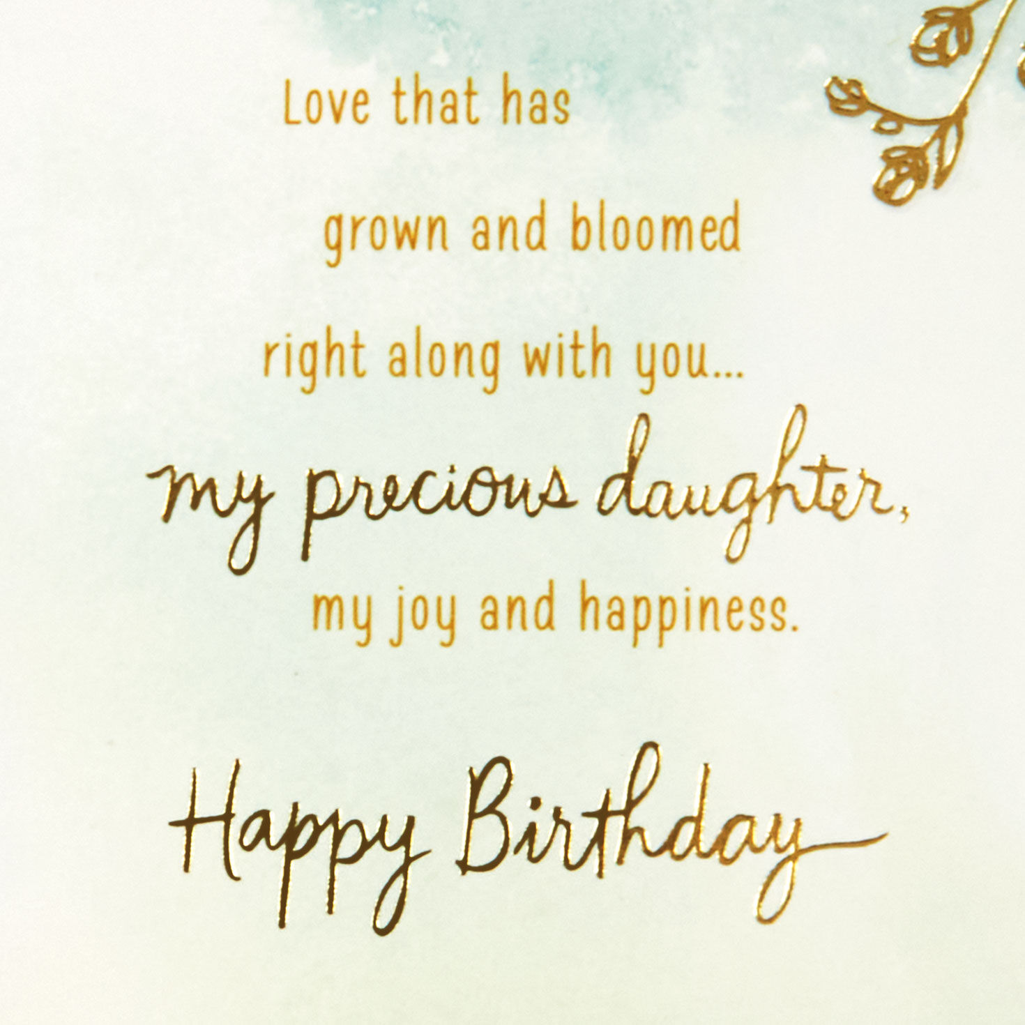 Hummingbirds and Flowers Daughter Birthday Card Sentiment image number 4