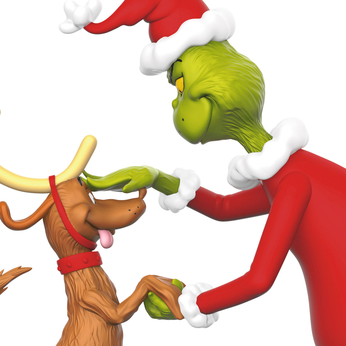 Grinch and Max the Dog Keepsake Ornament upclose view image number 5