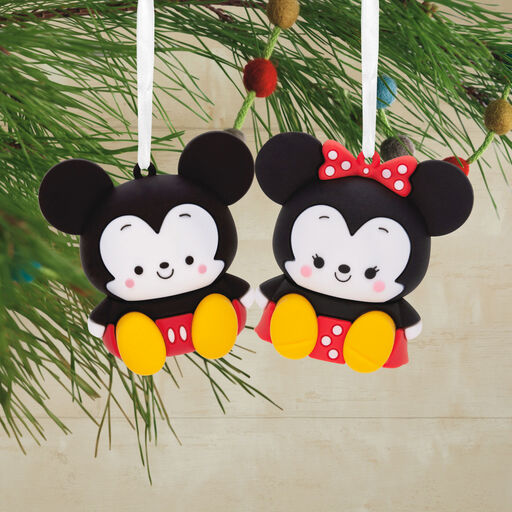 Better Together Disney Mickey and Minnie Magnetic Hallmark Ornaments, Set of 2, 