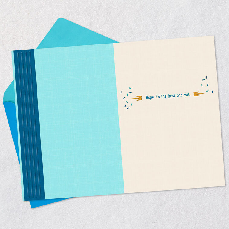Happy Wishes for a Whole New Year Birthday Card for Godson, , large image number 3