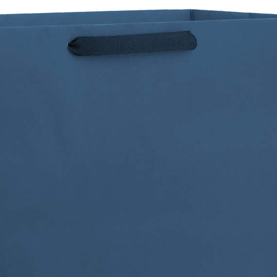 15" Navy Blue Extra-Deep Gift Bag, Navy, large image number 4