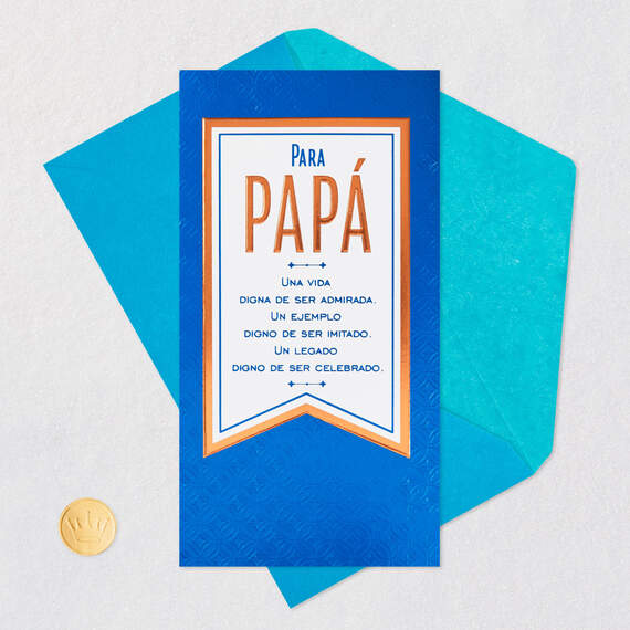 Million Thanks Money Holder Spanish-Language Father's Day Card for Papá, , large image number 5