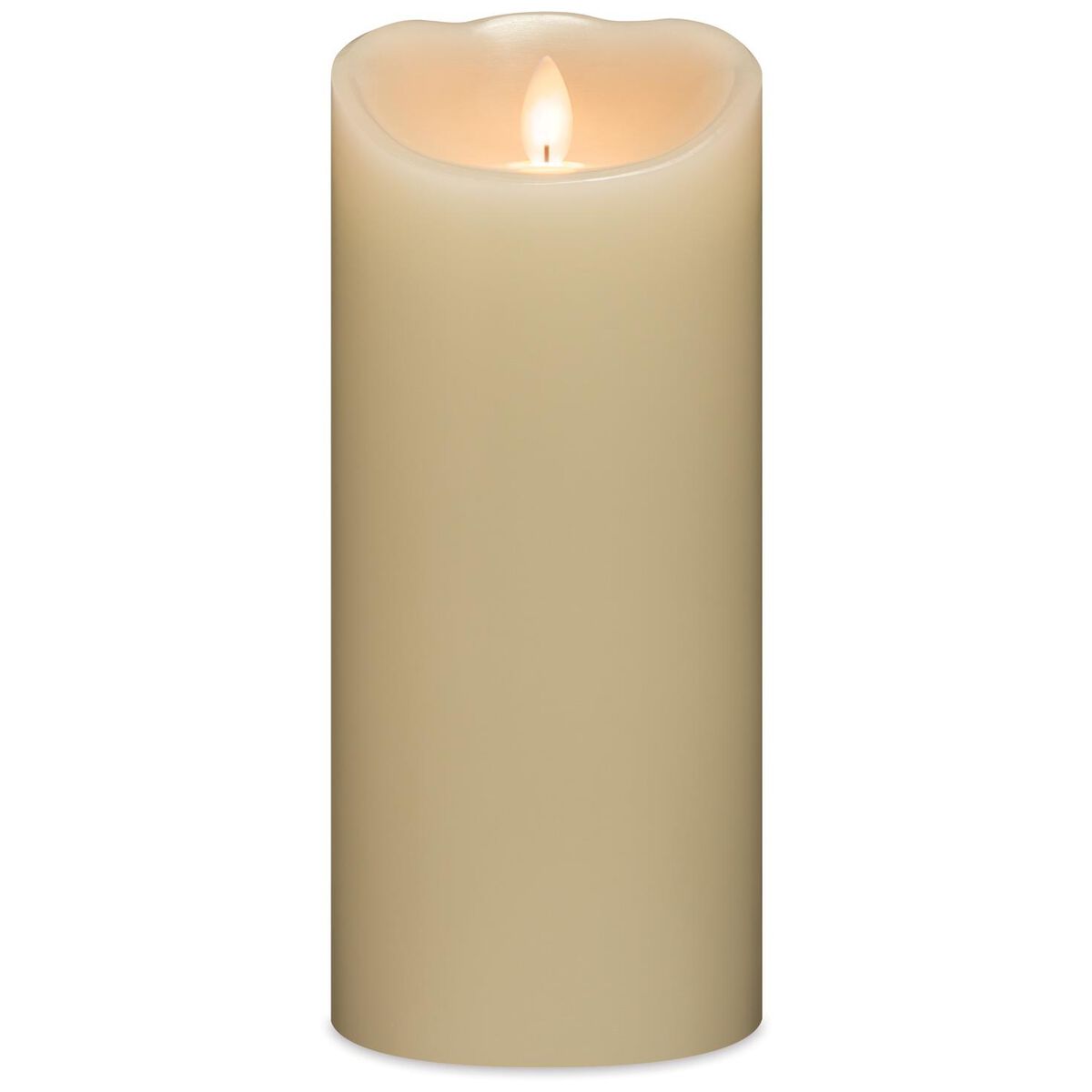 Cream Mirage Flameless Pillar Candle, 7" Candles Hallmark