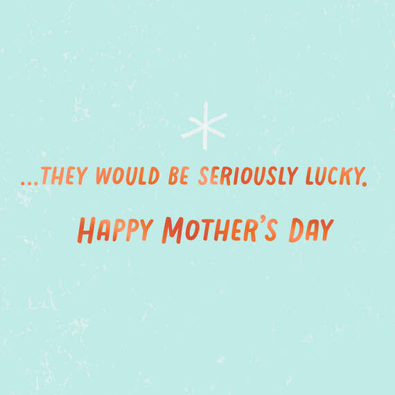 Seriously Lucky Kid Video Greeting Mother's Day Card for Mom, , large image number 2