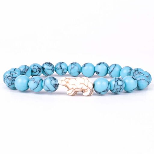 Fahlo Glacier Blue Polar Bear Venture Bracelet, 
