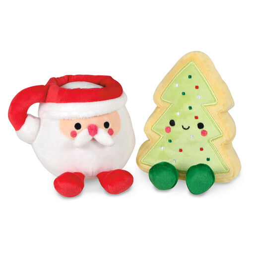 Better Together Santa Milk and Cookie Magnetic Plush, Set of 2, 