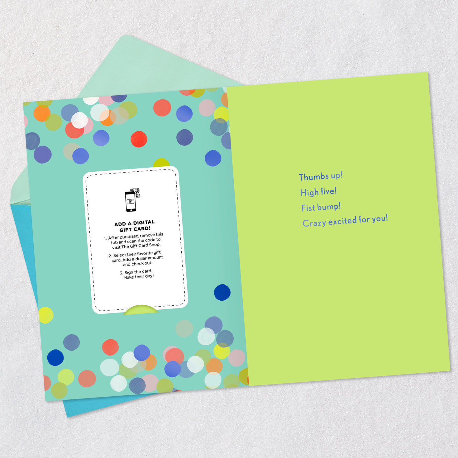 Woo Hoo Confetti Gift Card Greeting Congratulations Card for only USD 4.99 | Hallmark