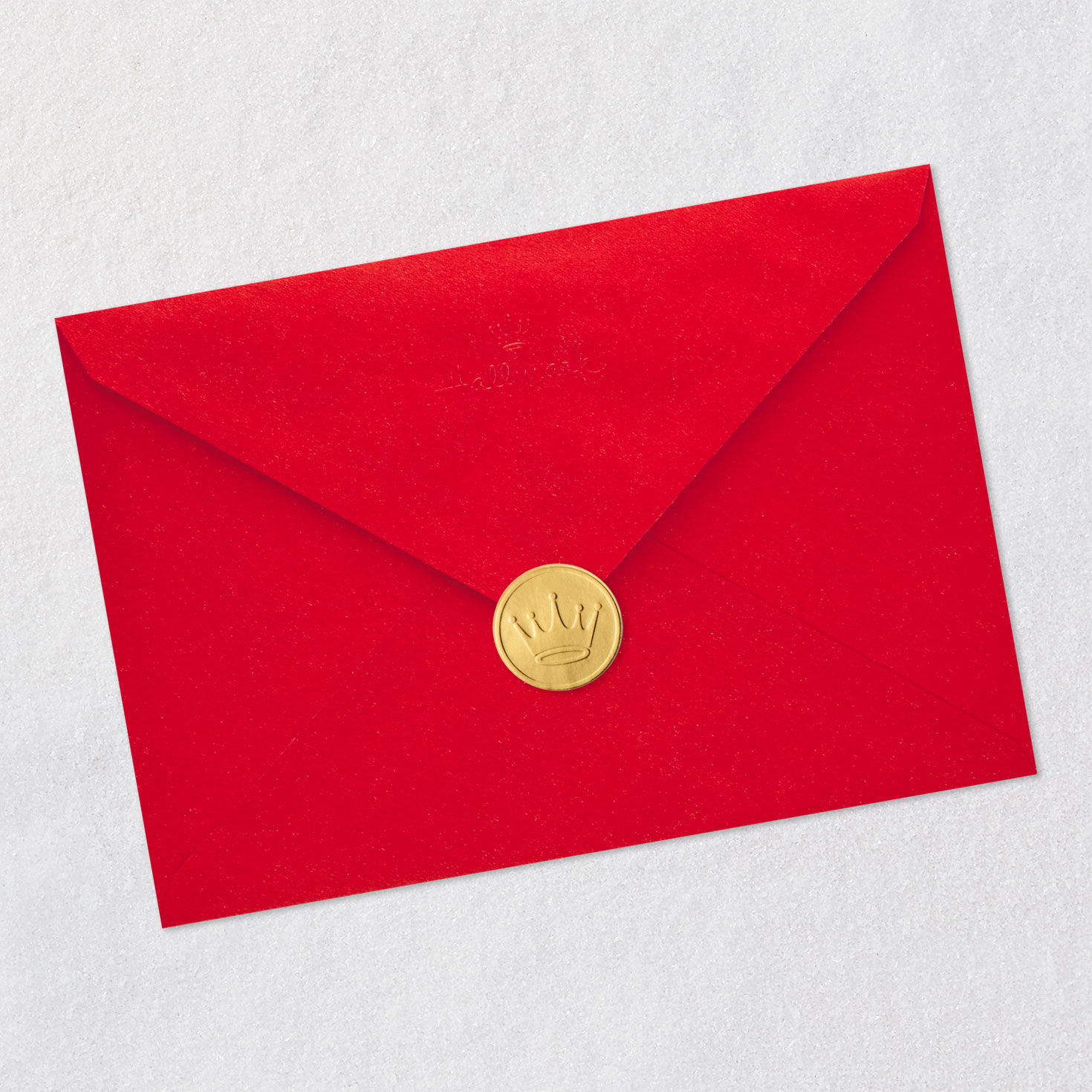 Dog Smiling Funny Christmas Card from Loved One Envelope Back with Seal image number 7