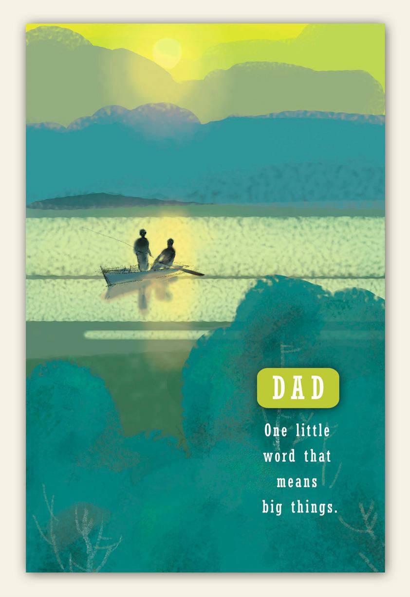 Boat on Water Father's Day Card
