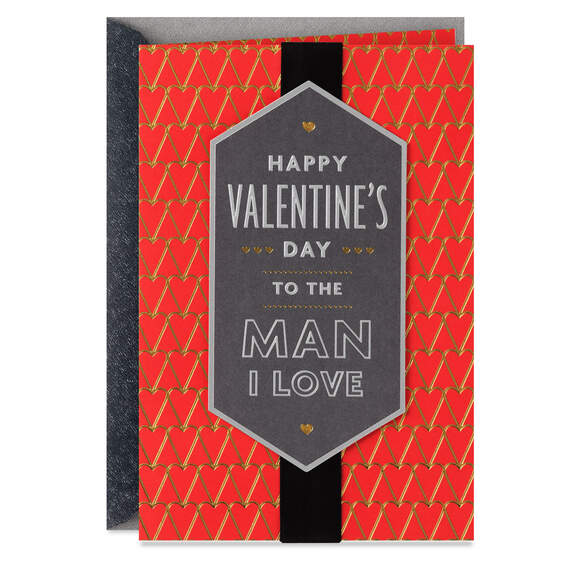 You Make Me a Happy Man LGBTQ Valentine's Day Card for Him, , large image number 1