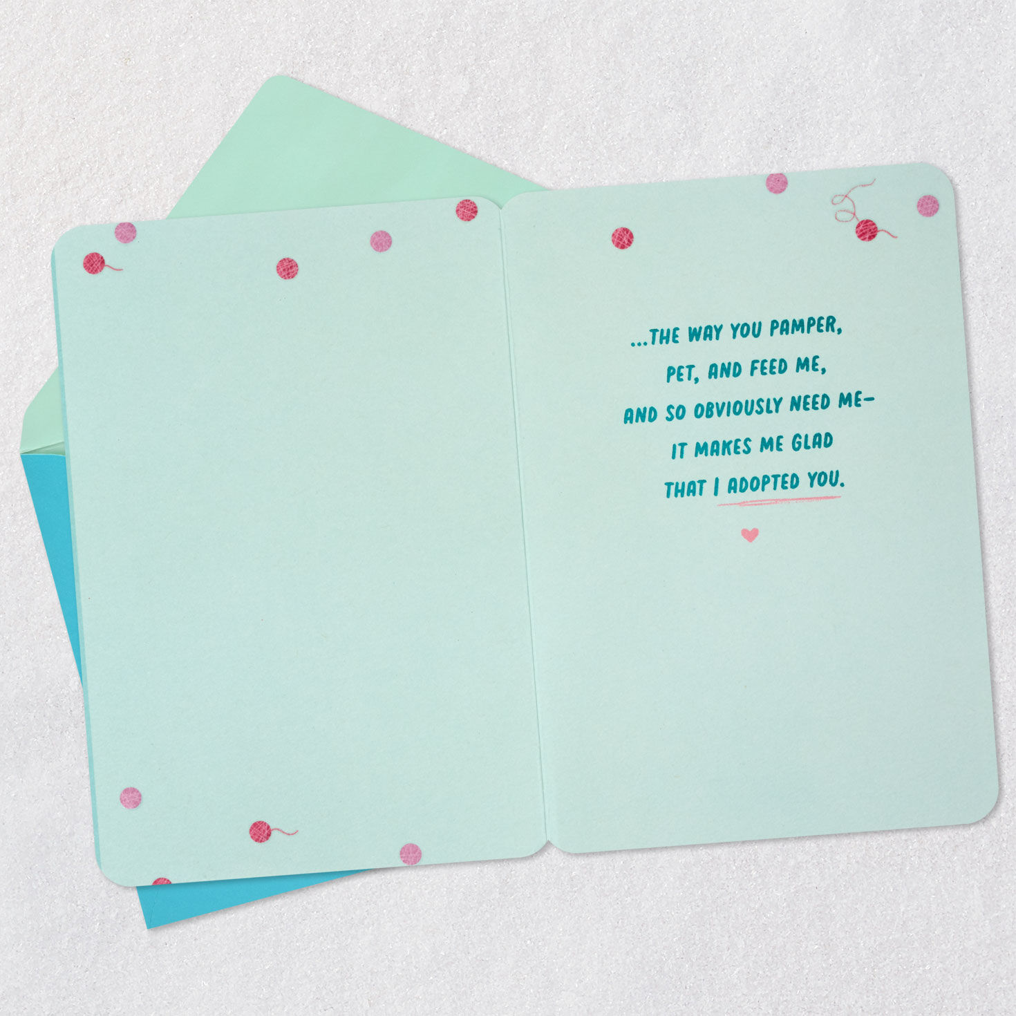 Collection of Kitties Mother's Day Card from Cat open card with envelope image number 3