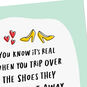 Shoes and Hearts Funny Romantic Love Card Card Front Detail image number 4