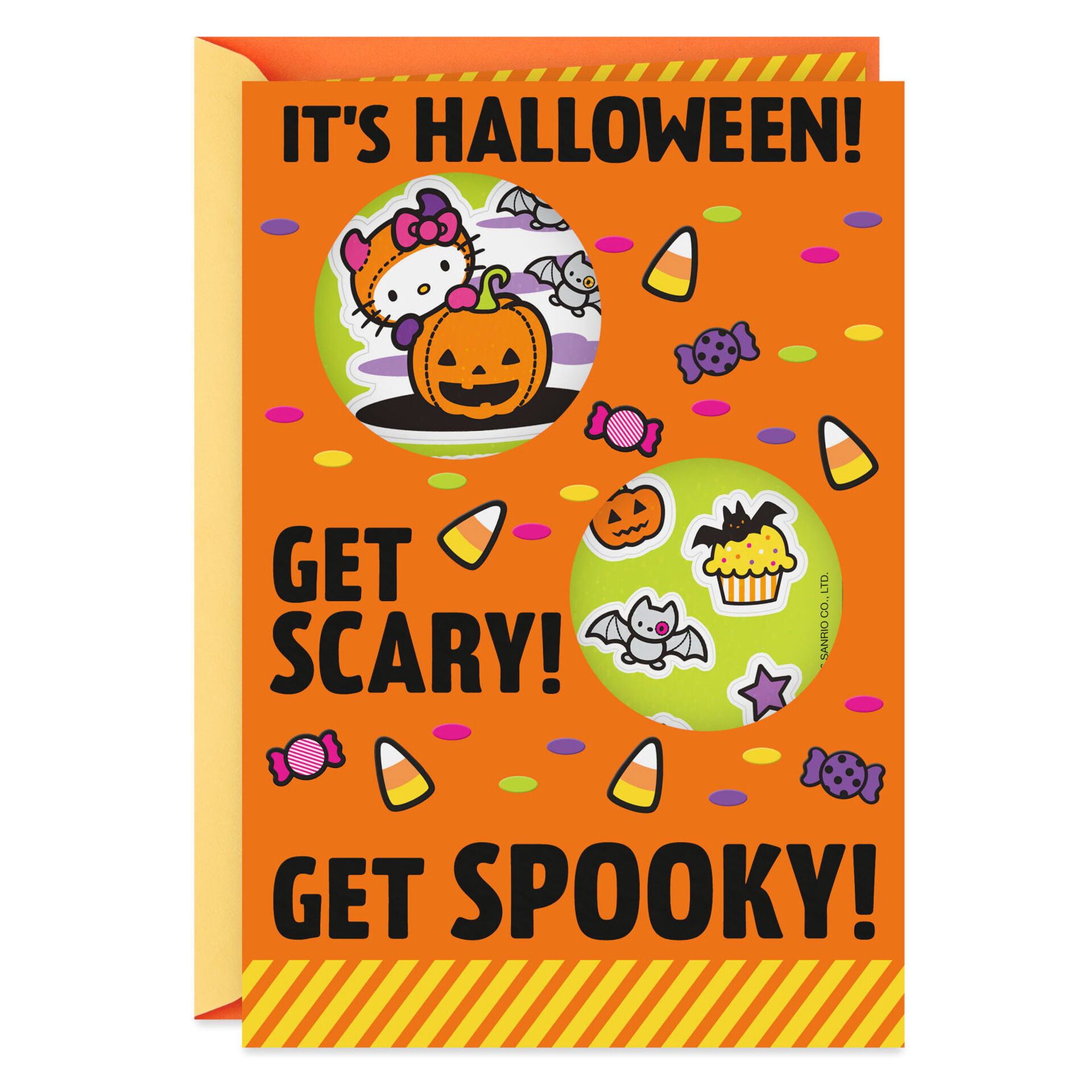 Hello Kitty® Halloween Card With Stickers Greeting Cards Hallmark