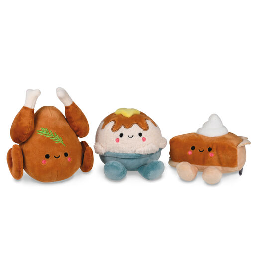 Better Together Holiday Feast Magnetic Plush, Set of 3, 