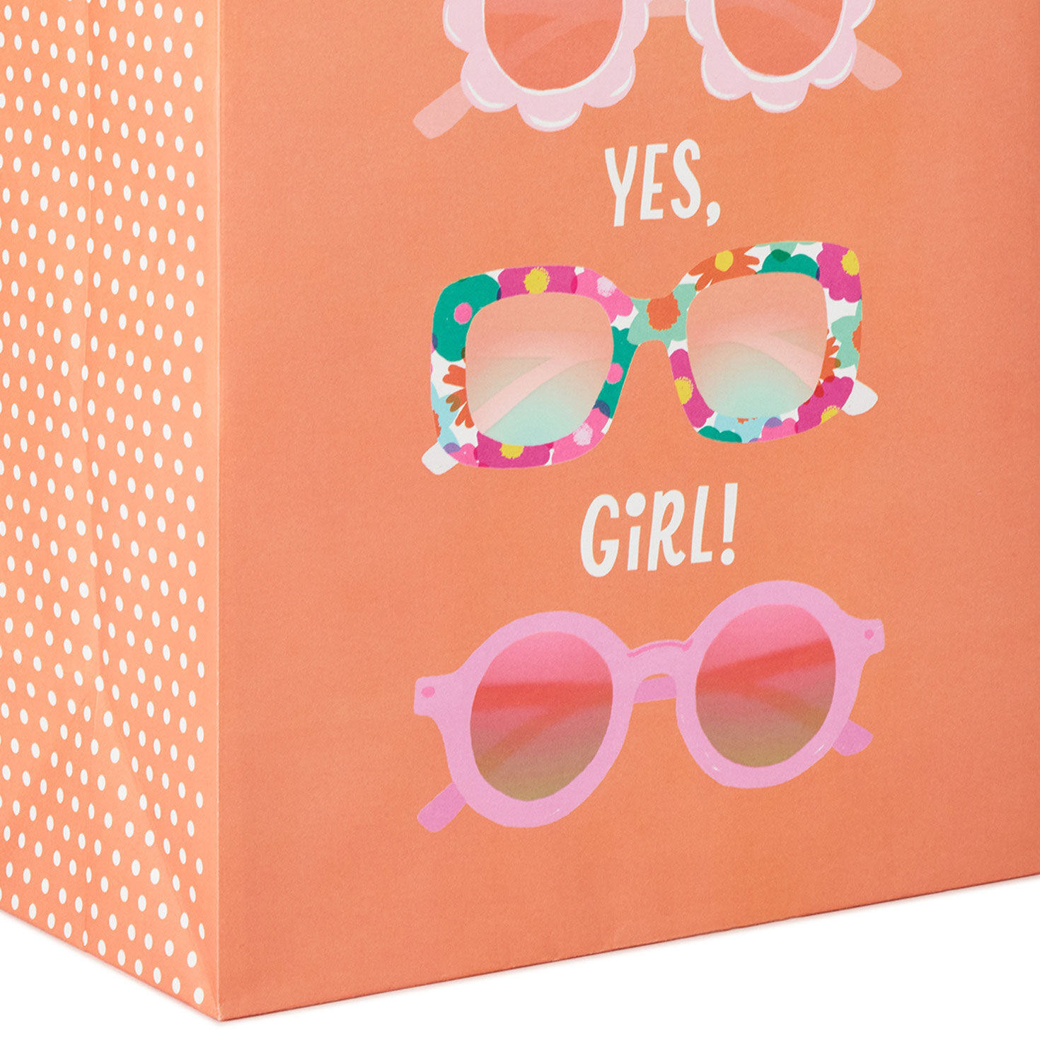 Sunglasses and Balloons Birthday Large and XL Gift Bags Base/Side Detail image number 6