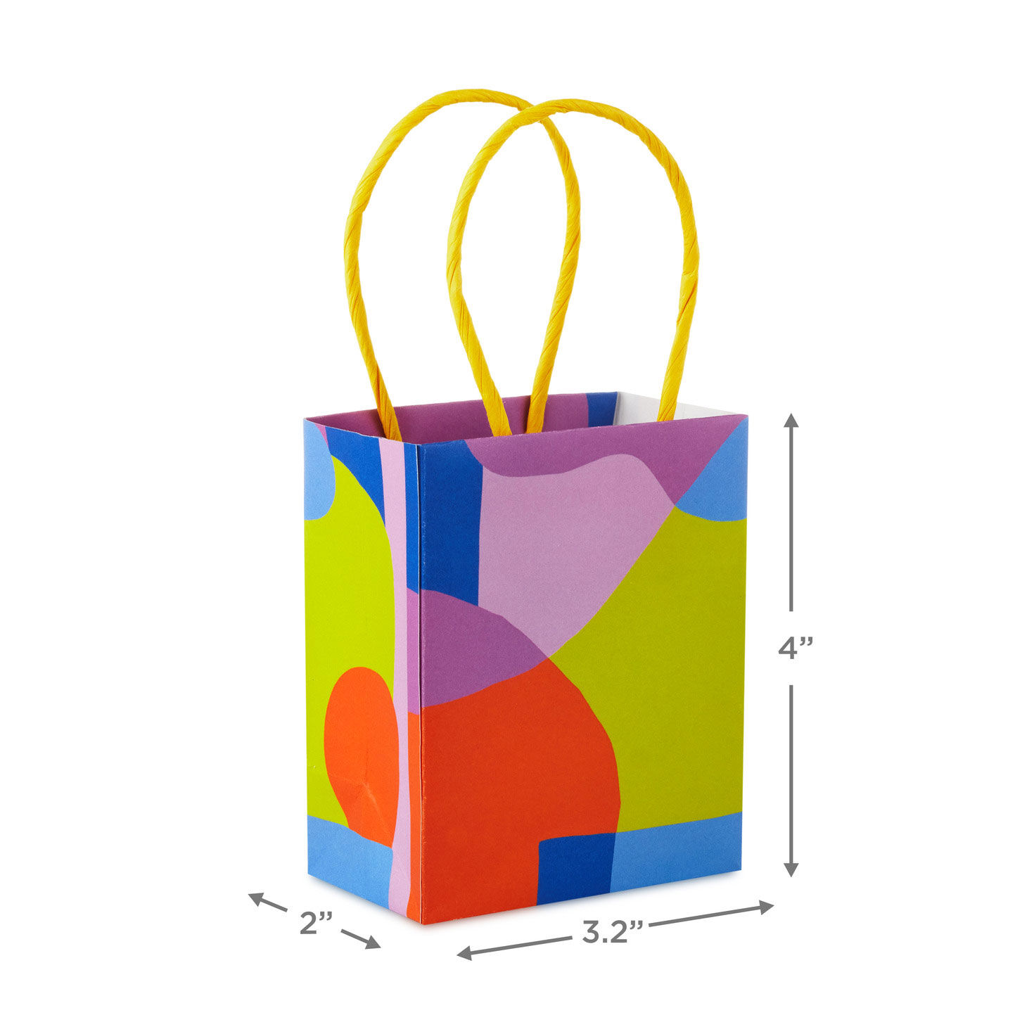 4 Abstract Neon Shapes Mini Treat Bags With Handles Pack of 4 Party Favors Hallmark