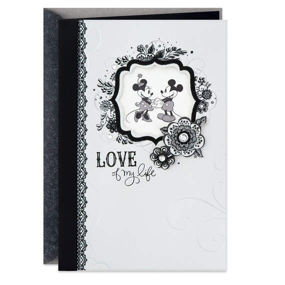 Disney Mickey and Minnie Love of My Life Anniversary Card, , large image number 1