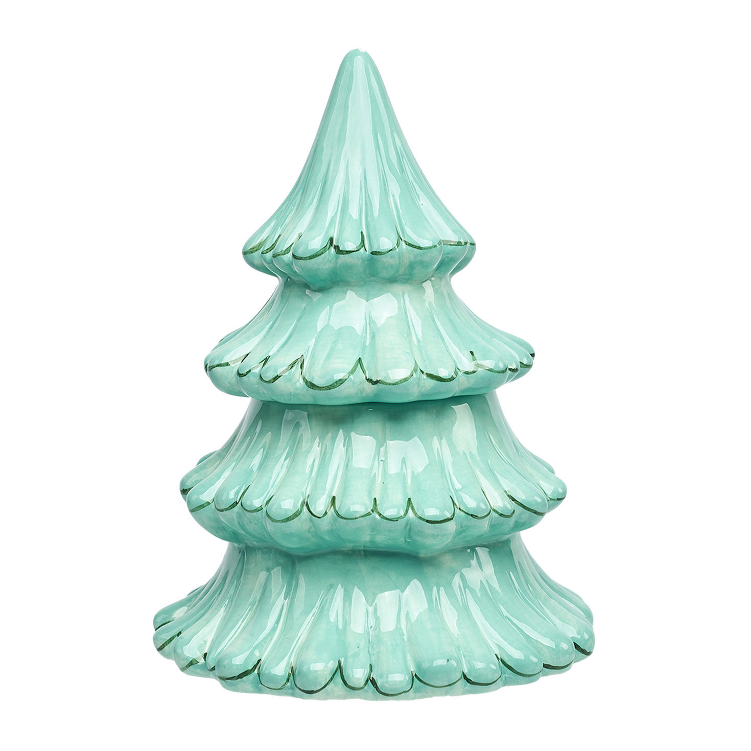 Cedarwood Scented Ceramic Evergreen Tree Candle