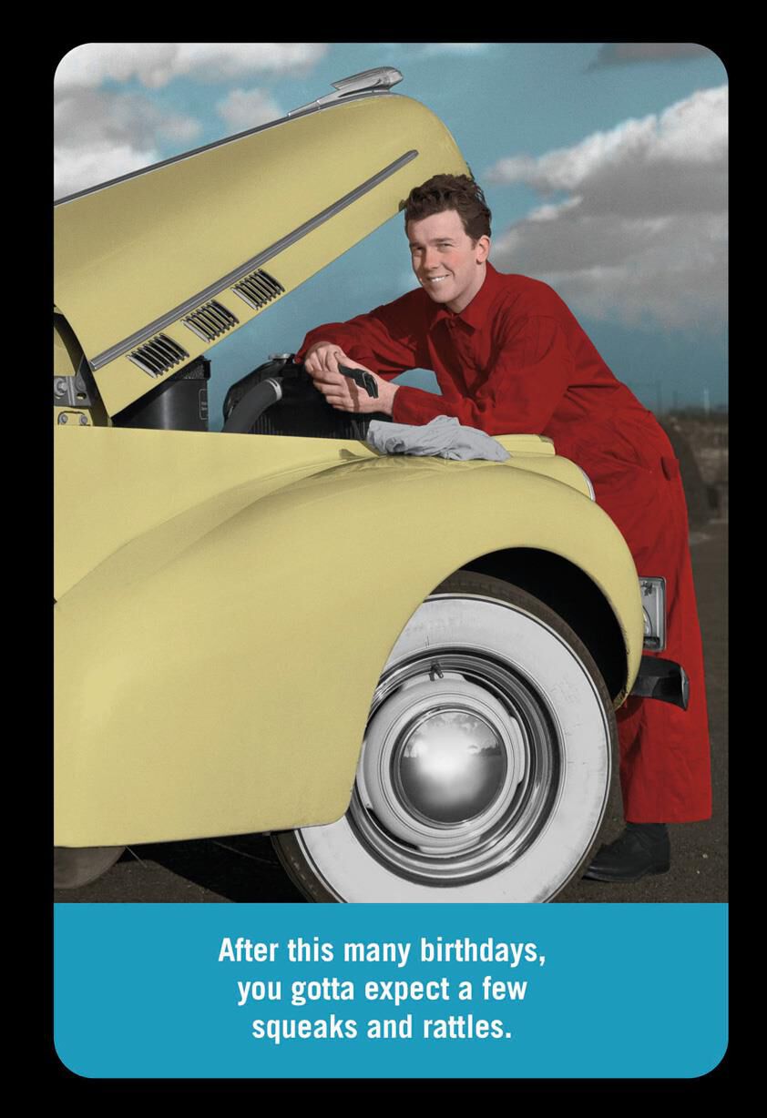 Car Mechanic Squeaks and Rattles Funny Birthday Card