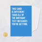 Text Message Funny Birthday Card, , large image number 5