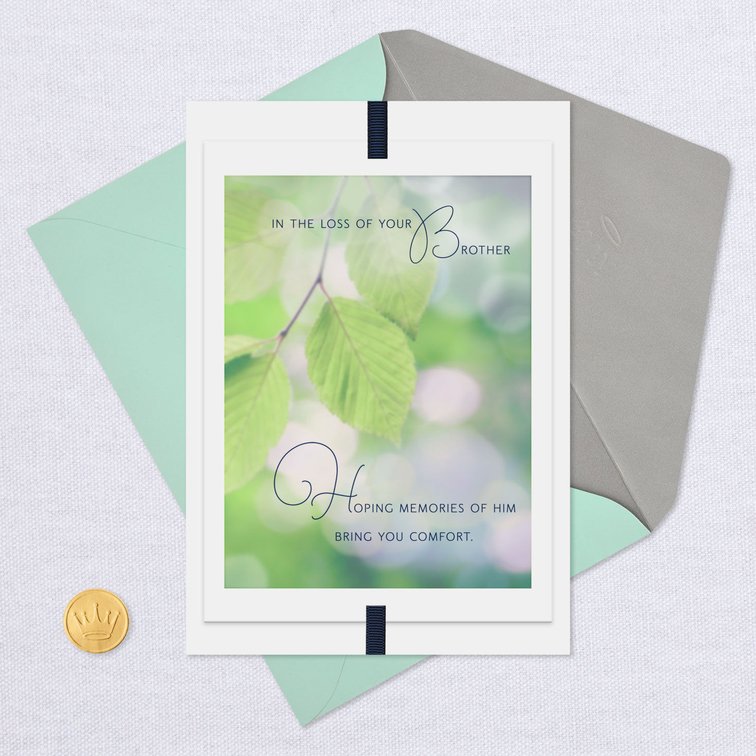 Father Brother Hallmark Sympathy Card for Loss of Husband His Memory Lives On