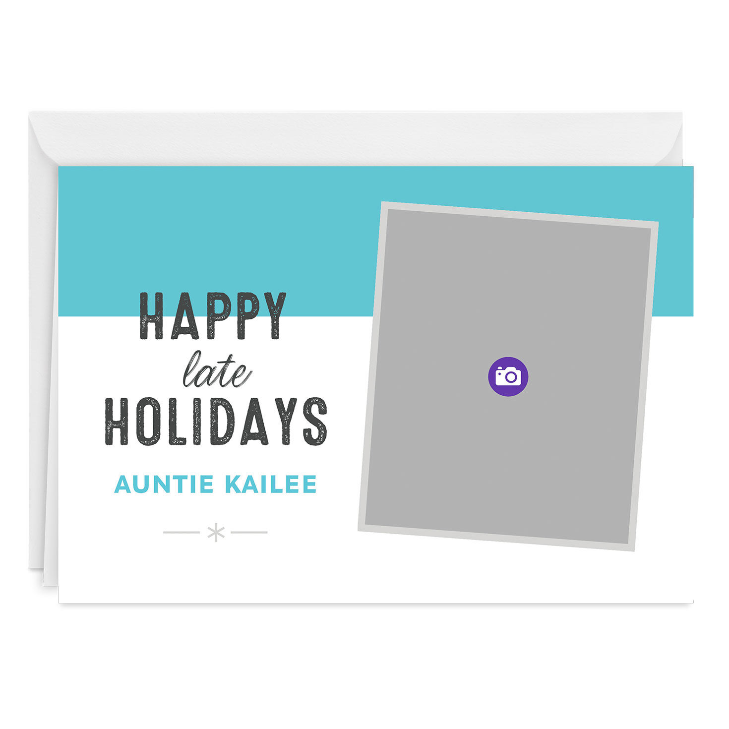 Personalized Blue and White Holiday Photo Card for only USD 4.99 | Hallmark