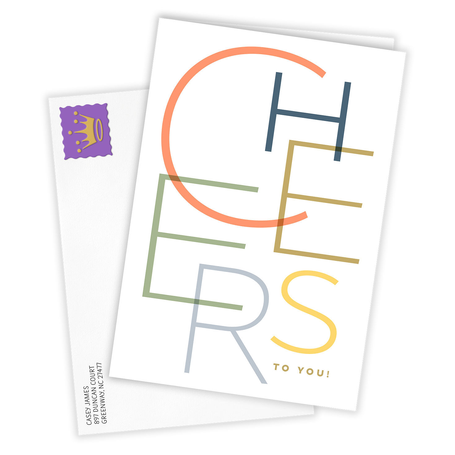 Cheers to You Celebration Photo Card, , large image number 2