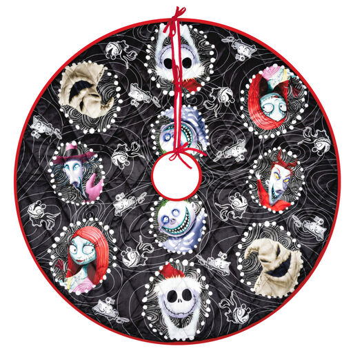Disney Tim Burton's The Nightmare Before Christmas Halloween Town Christmas Tree Skirt, 48", 