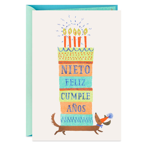 Only the Best Spanish-Language Birthday Card for Grandson, 