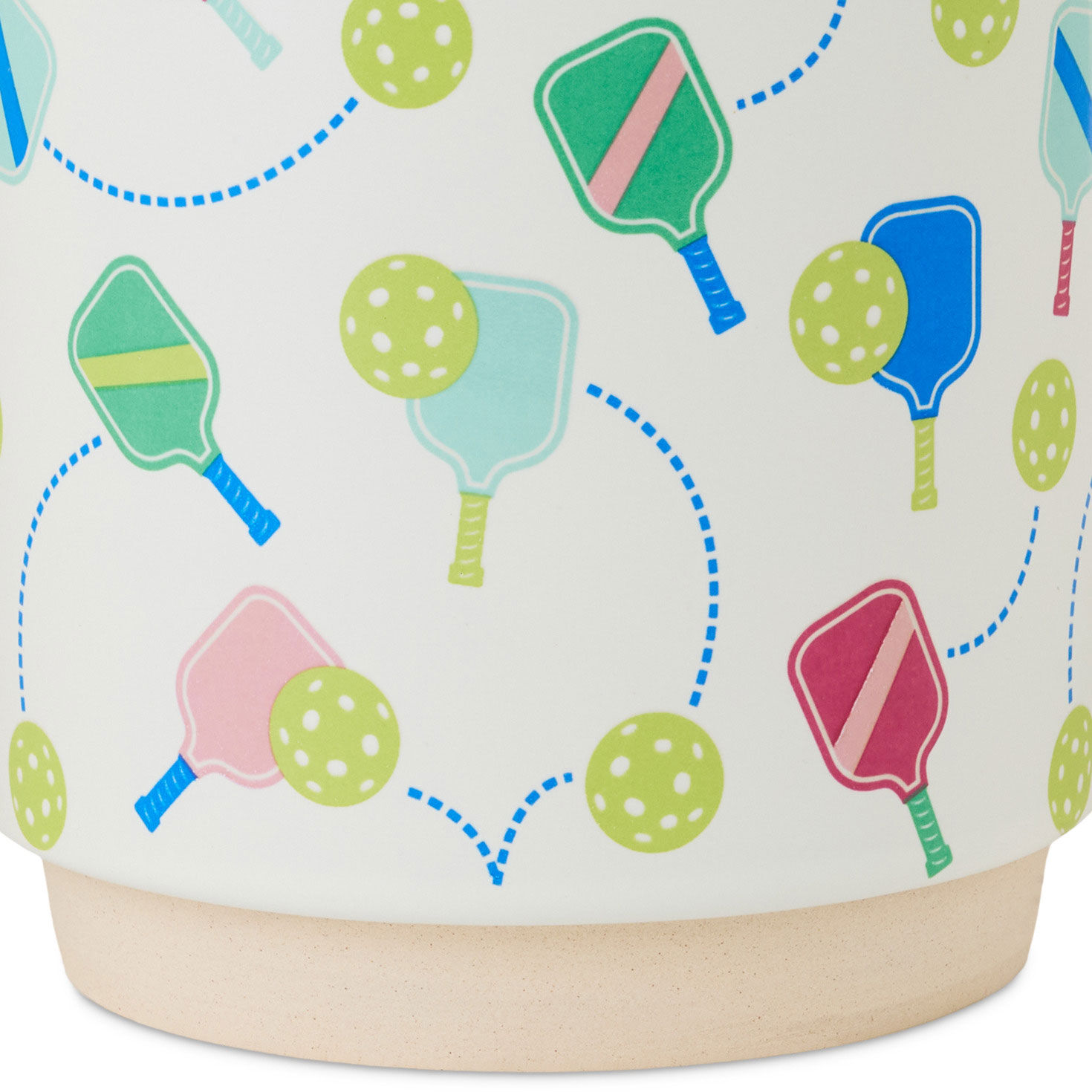 Pickleball Paddles and Balls Ceramic Mug  image number 3